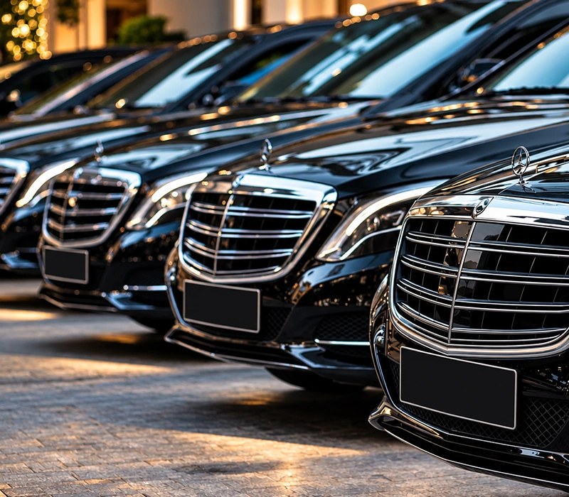 A1 Taxis fleet of luxury black vehicles
